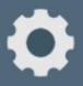A white gear with a circle

Description automatically generated